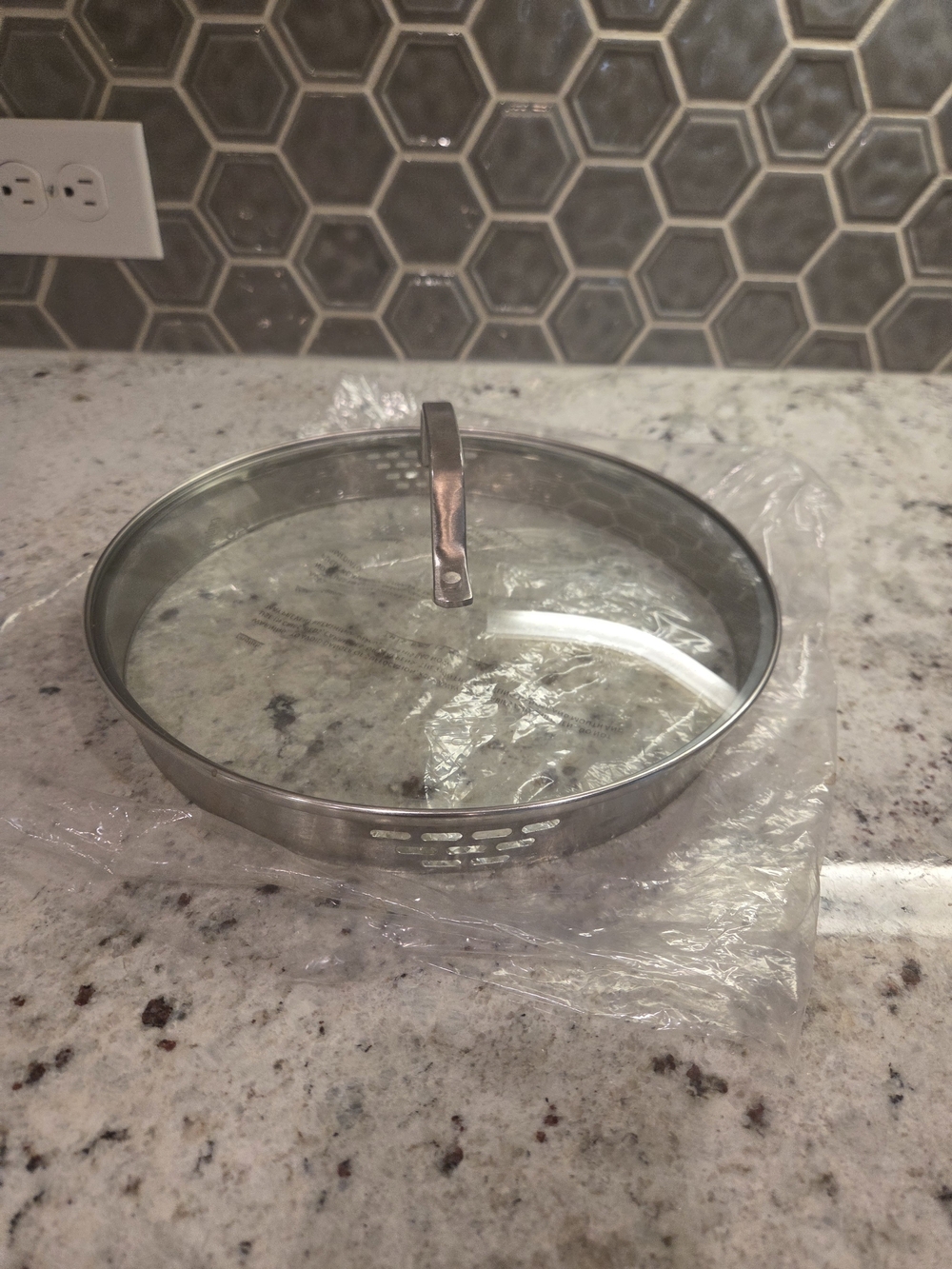 Calphalon Glass Cookware w/ Strainer Sides NWT